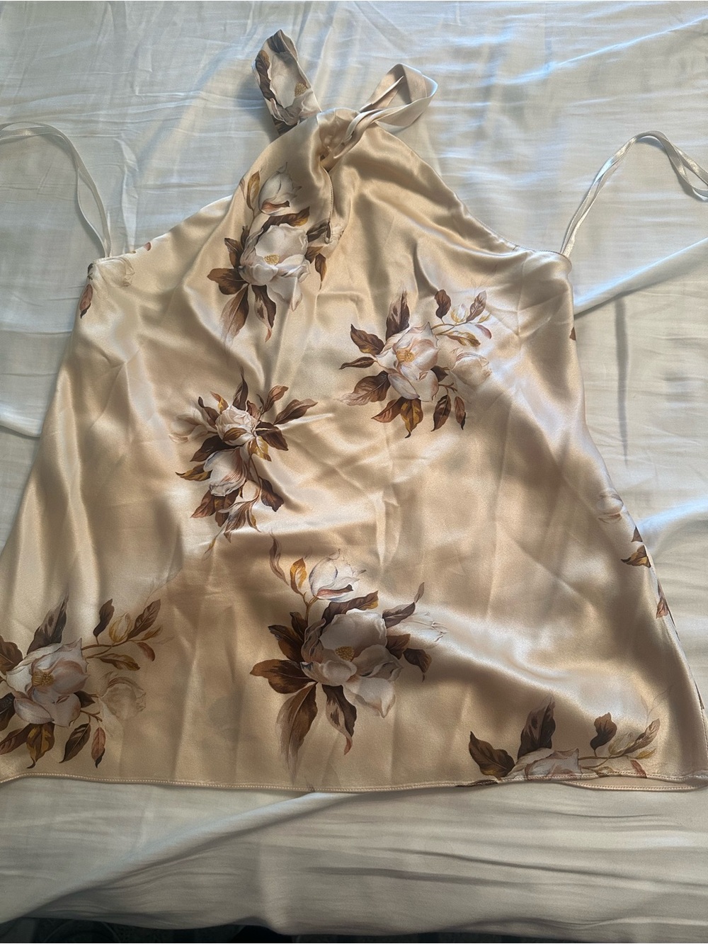 Ellen Tracy silk halter top size 8